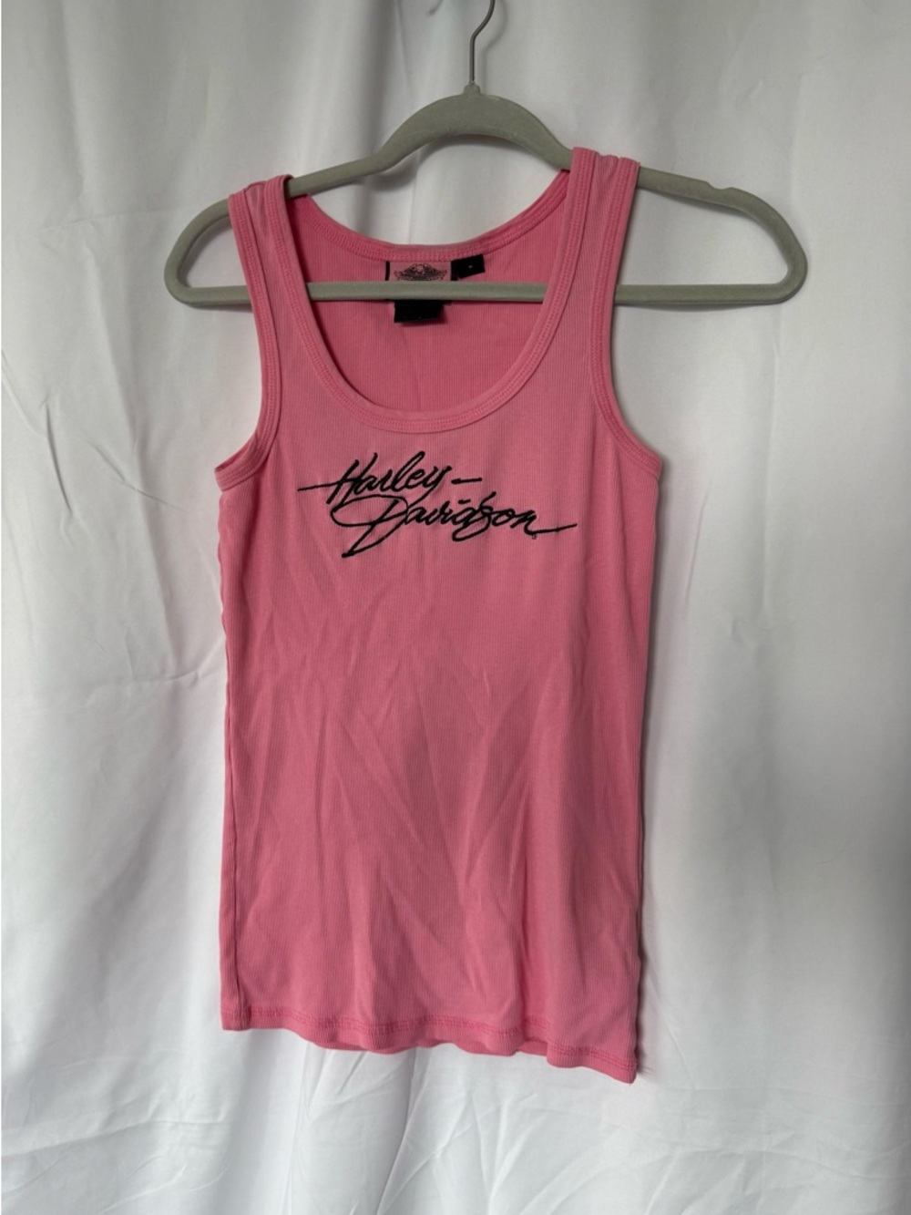 Harley-Davidson Pink Script Logo Tank Top
